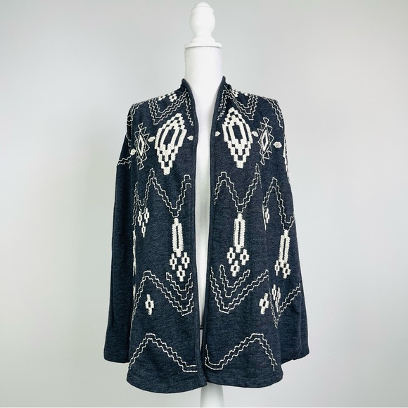 LB Lucky Lutus Embroidered Lagenlook Open Cardigan - Picture 3 of 9